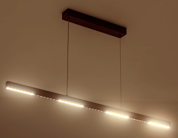 Купить Ambrella Светильник подвесной светодиодный FL5832 BK черный 25W 3000K/4200K/6400K 1037*17.5*750 (без ПДУ)