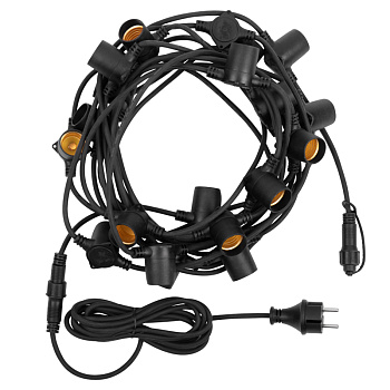 NEON-NIGHT «Белт-Лайт» 10 м, черный каучук, шаг 50 см, 20 патронов, IP65 331-331