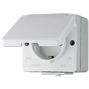 JUNG Штепсельная розетка SCHUKO для накладного монтажа 16A 250V ~ IP44 620W