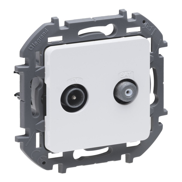Купить Legrand INSPIRIA Белый Розетка TV/SAT "звезда" 673880