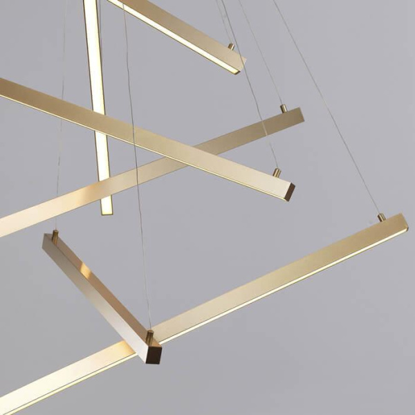 Купить Odeon Light 3860/48L ODL19 30 золото Подвесной светильник LED 48W 2700Лм 3000К 220V COMETA