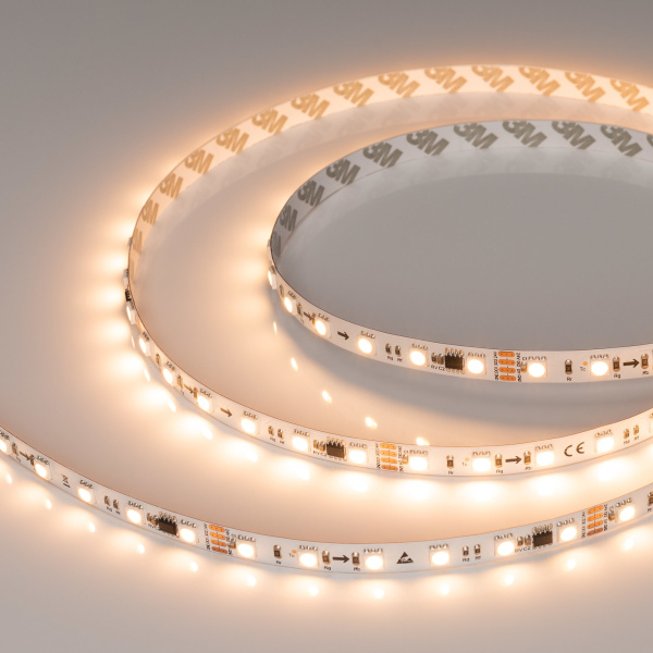 Купить Arlight Лента SPI-B60-10mm 24V Warm2700-PX6-RAM (15 W/m, IP20, 5060, 5m) (бегущий огонь) 039041