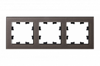 Systeme Electric AtlasDesign Nature Стекло мокко Рамка 3-ая