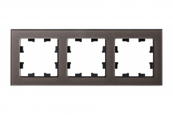 Systeme Electric AtlasDesign Nature Стекло мокко Рамка 3-ая