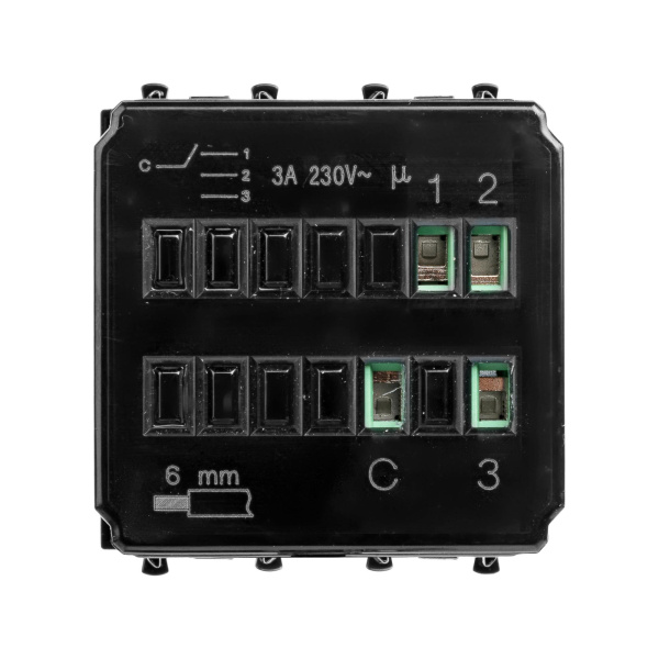 Купить DKC Механизм управления вентиляторами модульный, "Avanti", "Черный квадрат", 2 модуля