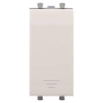 DKC Кнопка модульная, "Avanti", "Ванильная дымка", 1 модуль