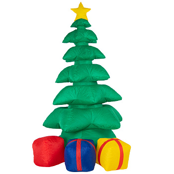 NEON-NIGHT 3D фигура надувная "Подарки под Елкой", размер 240 см, внутренняя подсветка 5 LED, компрессор с адаптером 12В, IP 65 511-043