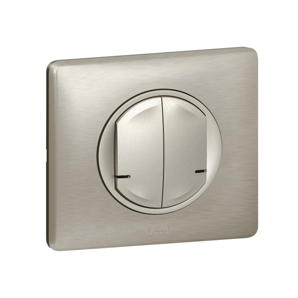 Купить Legrand NETATMO Celiane Титан Выключатель 2-клавишный беспроводной 067774