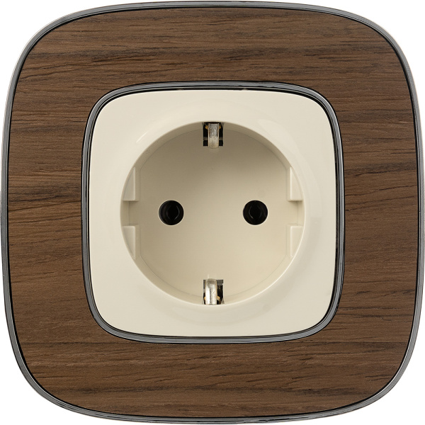 Купить Legrand Valena ALLURE DIY Сл.кость Розетка 1-ая с/з, безвинт.зажим 753821