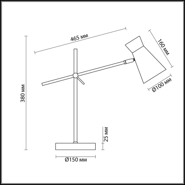 Купить Lumion 3790/1T LN19 081 матовый черный, золотой Настольная лампа E14 1*40W 220V LIAM
