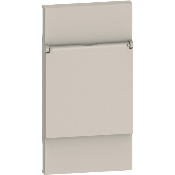 BT Living now Песочный Лицевая панель с крышкой для розеток 2К+З немецкого стандарта 2 мод KM04P