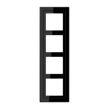 JUNG LSD Черная (дуропласт) Рамка 4-ая LSD984SW