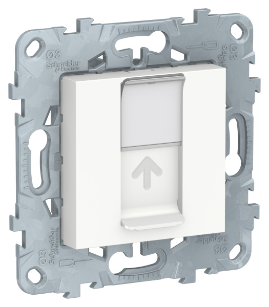 Купить SE Unica New Бел Панель лицевая RJ45 Keystone/Systimax NU546118