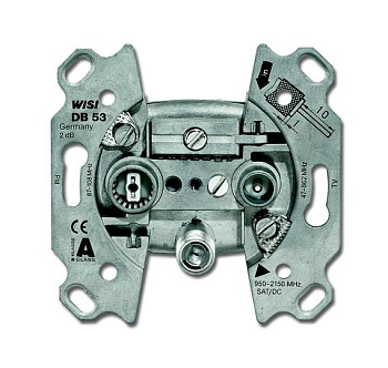 ABB BJE Мех Розетка TV -FM-SAT оконечная 2CKA000230A0463