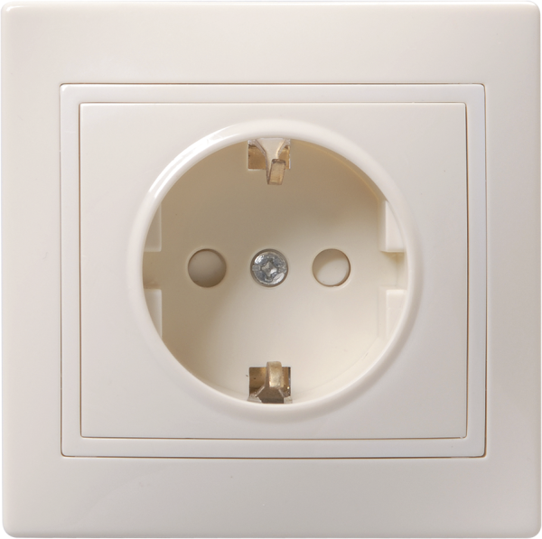 Купить IEK KVARTA РСш10-3-Км Розетка 1мес. c з/к с з/ш 16А кер. крем