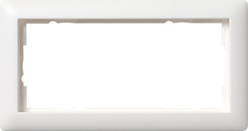 Gira Standard 55 Белый матовый Рамка 2-ая без перегородки 100204