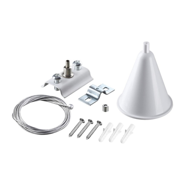 Novotech 135151 PORT NT22 белый Подвесной комплект с 2-х метровым тросом для однофазного двухжильного шинопровода IP20