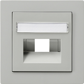 Gira Накладка 50*50 мм для розеток UAE/IAE с полем для надписи 028442