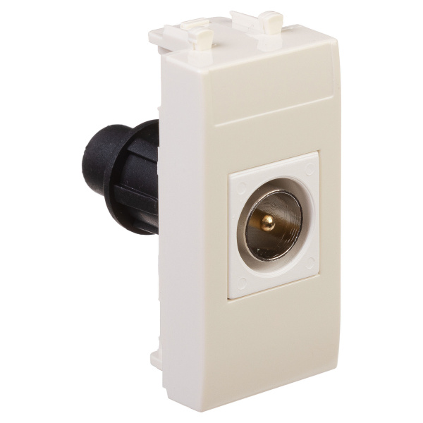 Купить DKC Розетка TV одиночная модульная, "Avanti", "Ванильная дымка", 1 модуль