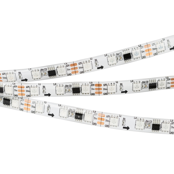 Купить Arlight Лента герметичная SPI-SE-B60-10mm 12V RGB-PX3 (14.4 W/m, IP65, 5060, 5m) (Закрытый, IP65) 026366(2)