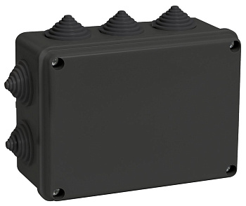 IEK Коробка расп. КМ41241 150х110х70мм IP44 10 вв. черная