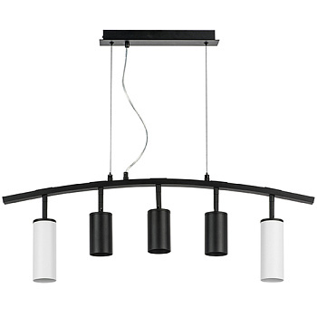 Lightstar LR735862373 Люстра RULLO 5х50W GU10 ЧЕРНЫЙ/БЕЛЫЙ (571735+214437-3+214486-2), шт