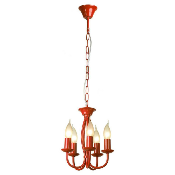Lussole LGO Металл Красный /  Без плафона Люстра E14 60W LSP-9915