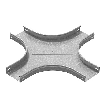 OSTEC Разветвитель крестообразный плавный универсальный к лотку 500х200 радиус 200 мм, толщ. 1,0 мм, Сендзимир цинк OSTEC Разветвитель крестообразный плавный универсальный к лотку 500х200 радиус 200 мм, толщ. 1,0 мм, Сендзимир цинк