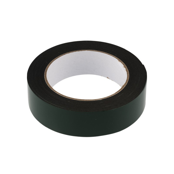 Двухсторонний скотч, зеленого цвета на черной вспененной ЭВА основе, 30мм, 5метров Rexant 09-6130