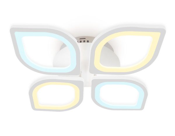 Ambrella Потолочный светодиодный светильник с пультом FA4488/4 WH белый 4200K/3000K+6400K/6400K+3000K 62W 500*500*150 (ПДУ ИК)