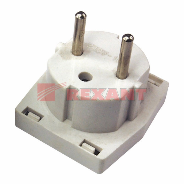 Купить Сетевой Переходник "КВАДРАТ" белый Rexant 11-1011