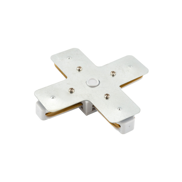 Купить Denkirs TR1104-WH Соединитель для шинопровода X-образный, белый