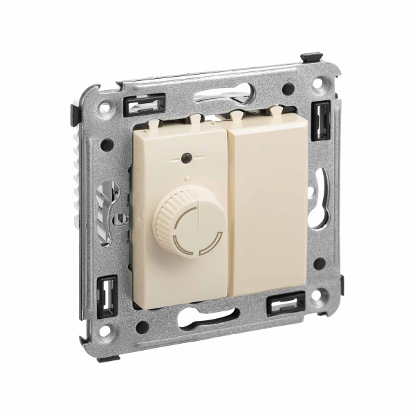 Купить DKC Диммер поворотный в стену, "Avanti", "Ванильная дымка"