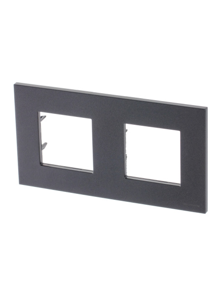 ABB NIE Zenit Антрацит Рамка 2-я 2+2 мод 2CLA227200N1801