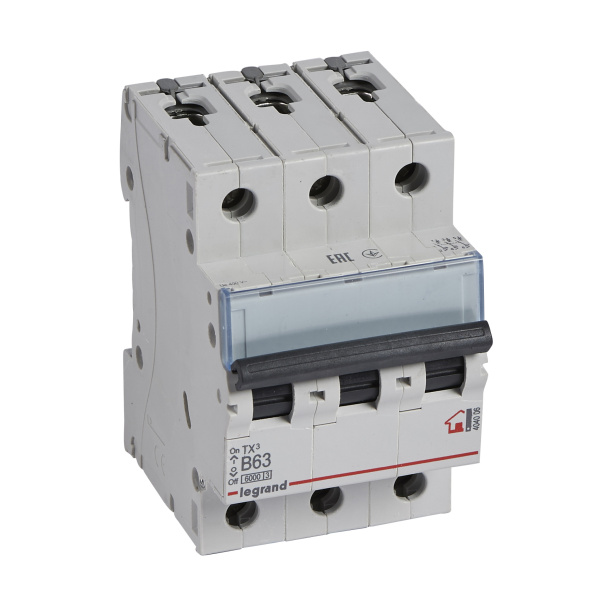Legrand TX3 Автоматический выключатель 3P 63A (B) 6000 404006