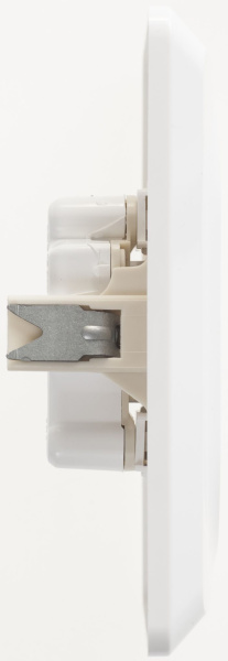 Купить Systeme Electric Этюд Бел Розетка 2-ая б/з со шторками 16А 250B