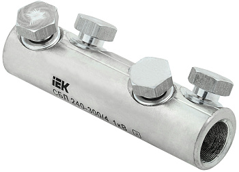 IEK Соединитель болтовой луженый СБЛ 240-300/4 1кВ