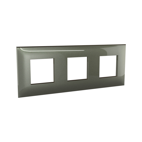 Купить DKC Рамка "Avanti", "Серый жемчуг", 3 поста (6 мод.)