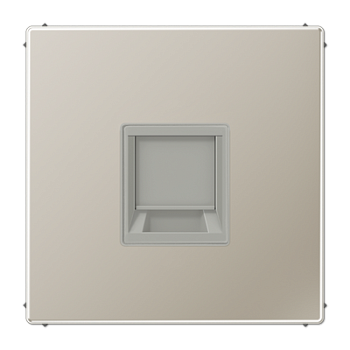 JUNG Плата (фиксация защёлкиванием) для одного модуля металл нержавеющая сталь ES1969-1WE