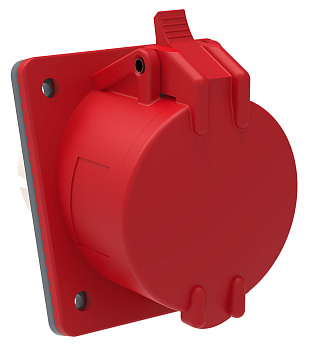 IEK Розетка встраиваемая ССИ-424 32А-6ч/380-415В 3Р+PЕ IP44 MAGNUM