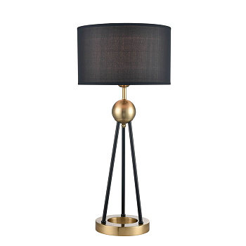 Vele Luce Saturno Лампа настольная Modern D300*H640 латунь, черный | brass, black металл | metal VL5764N01
