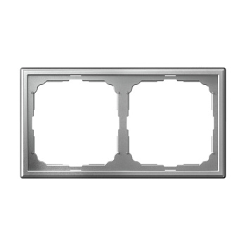 Systeme Electric ArtGallery Алюминий Рамка 2-ая, универсальная