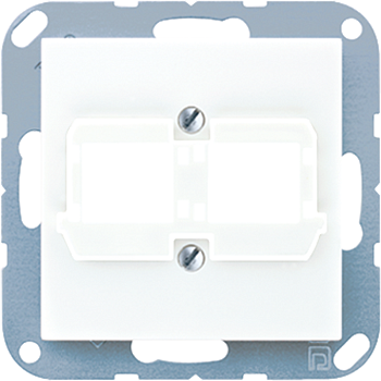JUNG A 500 Белая Накладка для двойных модульных разъемов Reichle+De-Massari A569-21ACSWW
