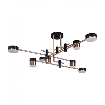 Kink Light 07653-8 Люстра Милли черный/бронза d101,6 h38 Led 8*12W (3000K-6000K)