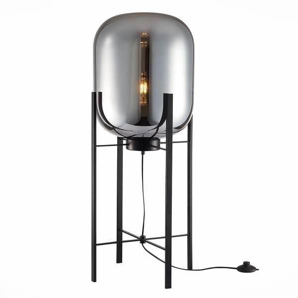 Купить ST Luce SL1050.715.01 Торшер Черный/Дымчатый E27 1*40W