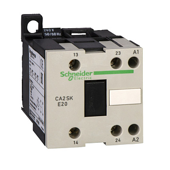 SE Auxiliary contactors Промежуточное реле 2НО, цепь управления 24В DC, винтовой зажим CA3SK20BD