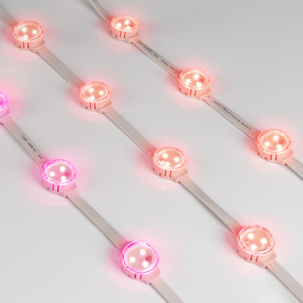 Купить Arlight Модуль управляемый SOLEX-SPI-3535-3-12V RGB 120deg (D30x16mm, 0.75W, IP67) (-) 029240