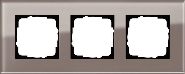 Gira ESP Дымчатое стекло Рамка 3-ая 0213122