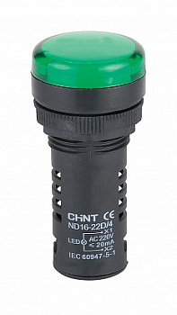 CHINT Индикатор ND16-22DS/4 зеленый АС230В (R)