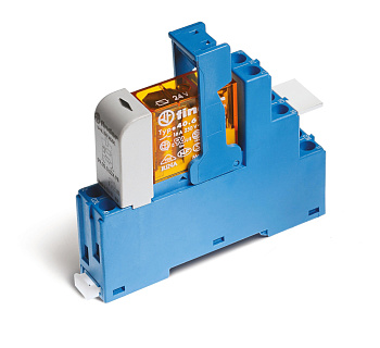 Finder Интерфейсный модуль (сборка 40.61.8.110.0000 + 99.02.0.230.98 + 95.05SMA), электромеханическое реле; 1CO 16A; контакты AgCdO; питание 110В AC; 486181100060SMA